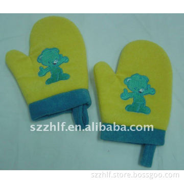 cute baby terry bath glove